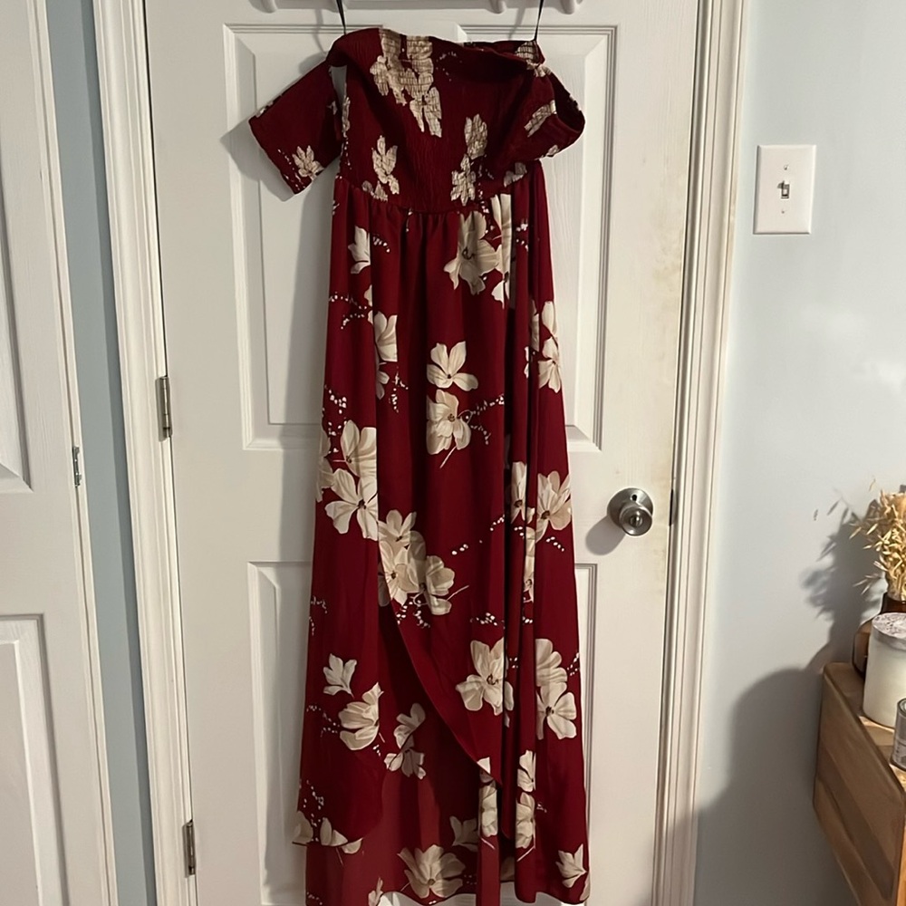 Large red dress